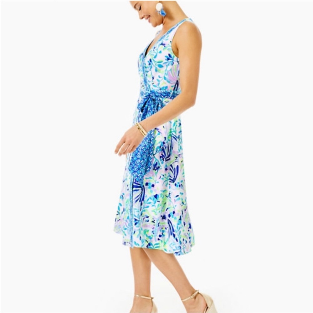 Lilly Pulitzer Shaylee Stretch Midi Wrap Dress